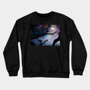 Black leafless tree branches Crewneck Sweatshirt